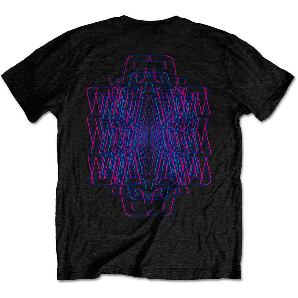 Incubus - Trippy Neon Heren Tshirt - Zwart